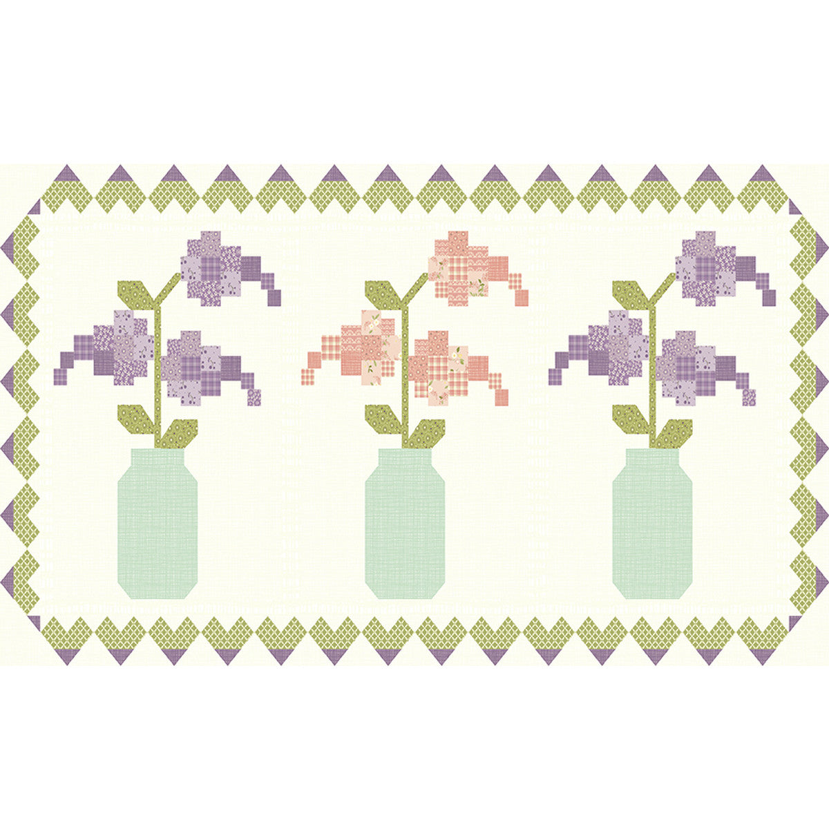 Sandy Gervais In a Fruit Jar Spring Runner Pattern