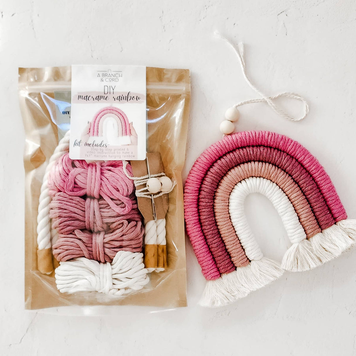 DIY Macrame Rainbow Kit