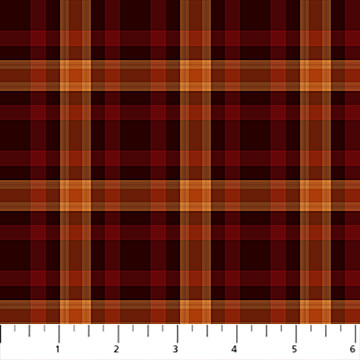 Autumn Afternoon Plaid Brown, fabric by the Yard