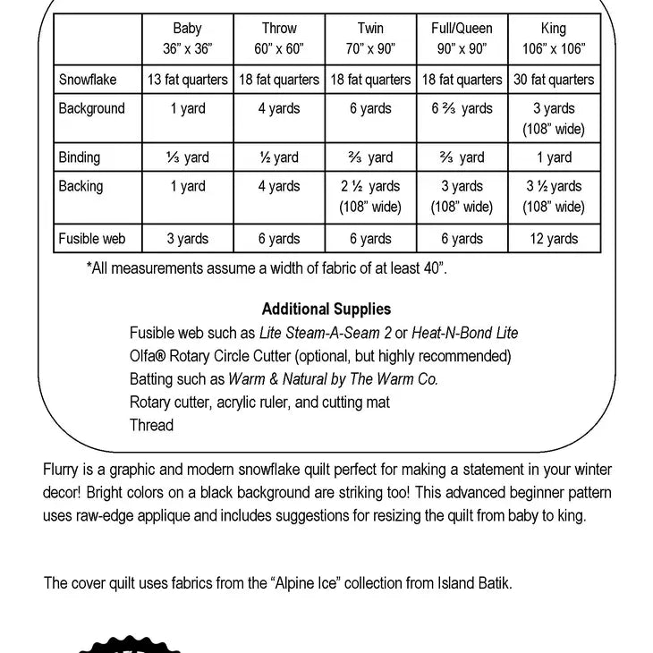 Flurry Quilt Pattern