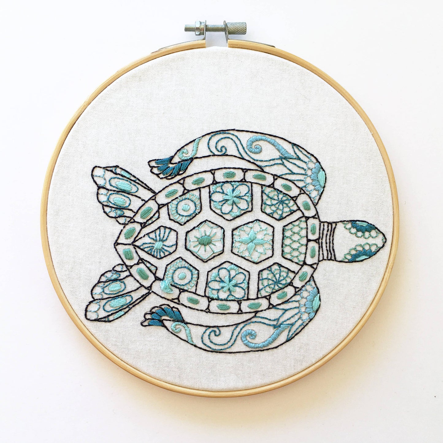 Turtle Embroidery Kit