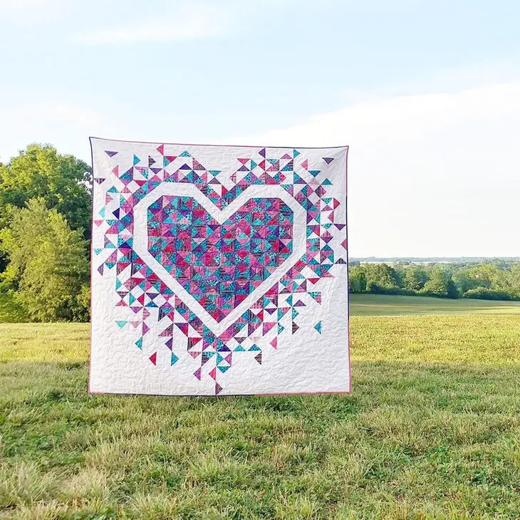 Exploding Heart Quilt Pattern