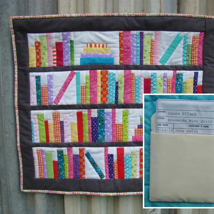 Bookends Mini Quilt Pattern, printed