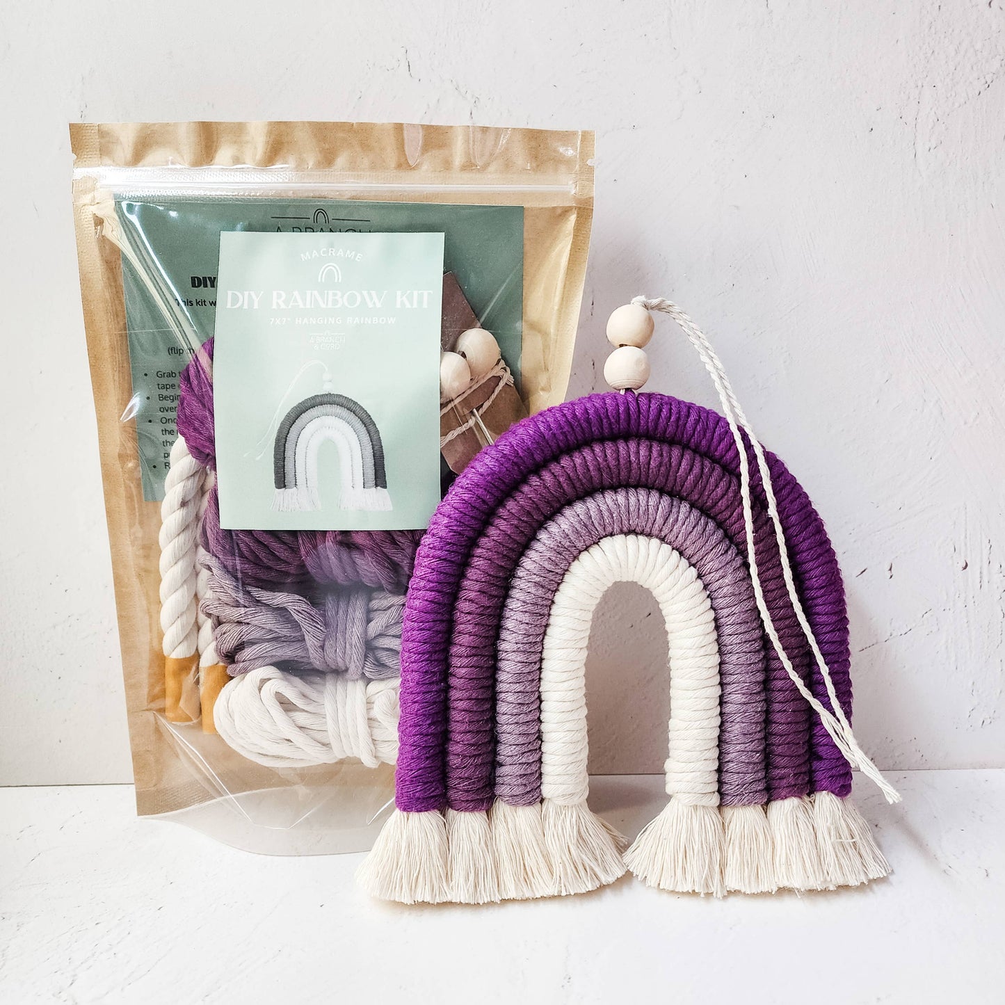 DIY Macrame Rainbow Kit
