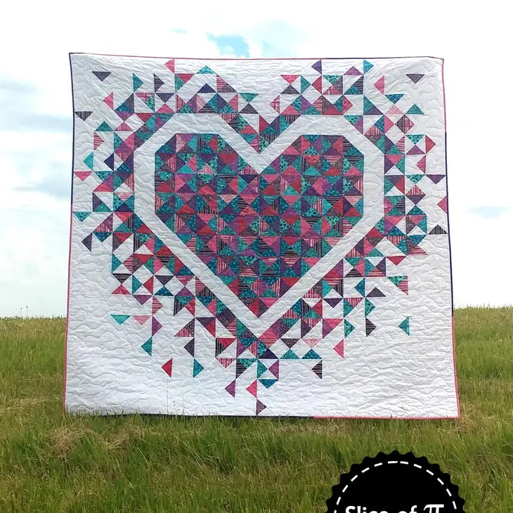 Exploding Heart Quilt Pattern