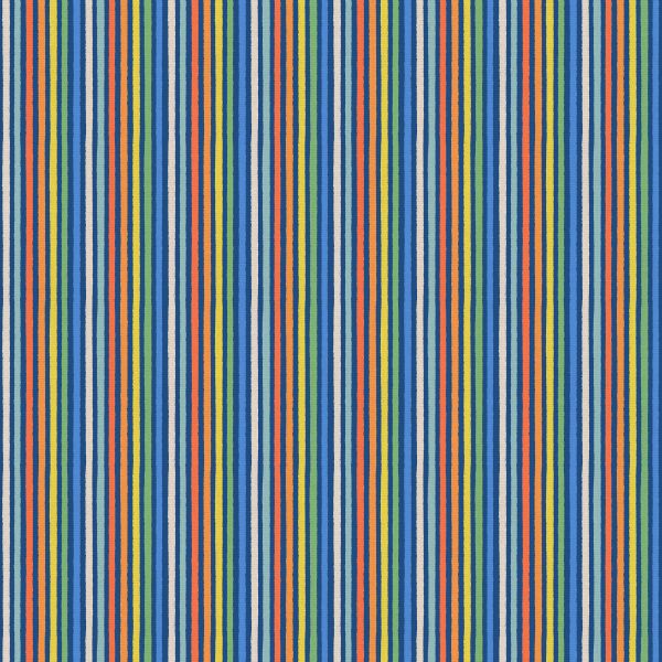 Dino Day dreams fabric by the yard- multi stripe