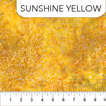 Banyan Batiks BFF Sunshine Yellow Fabric by the Yard