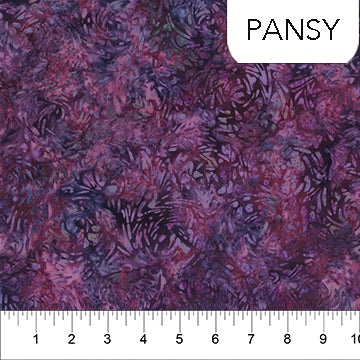 Banyan Batiks BFF Pansy Fabric by the Yard