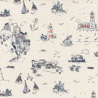 Dear Stella White Sea world fabric by the yard