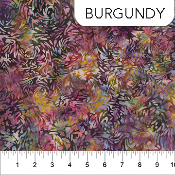 Banyan Batiks BFF Burgundy Fabric by the Yard