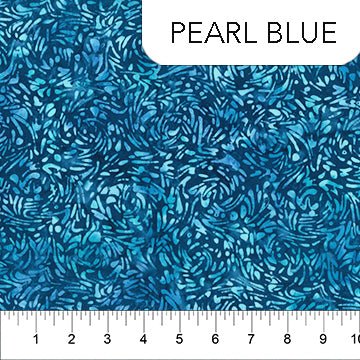 Banyan Batiks BFF Deep Blue/Pearl Blue Fabric by the Yard