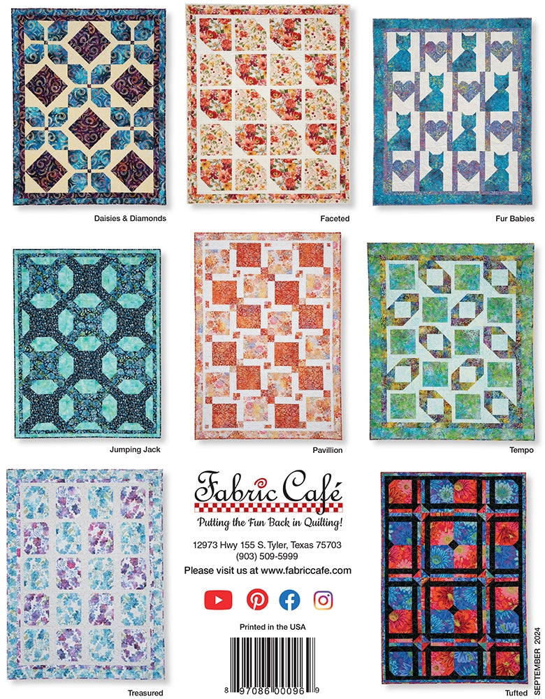 Double Focus 3-Yard Quilts Book from Fabric Cafe