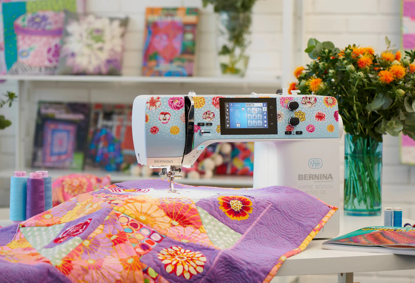 BERNINA 570 QE Kaffe Edition with Embroidery - Visit us or Call for pricing