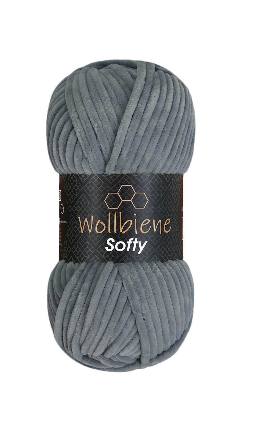 Wool bee softy chenille wool 100gr super bulky knitting: Turquoise 07