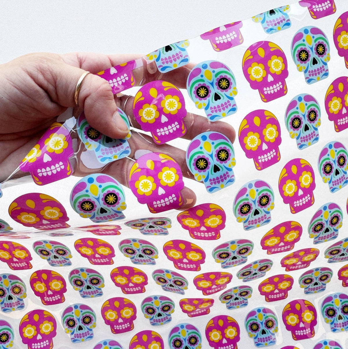 Sugar Skulls Clear TPU Vinyl Fabric 18x56 – Bag Making