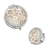 FLOWER PEARL CHARM HAND MIRROR