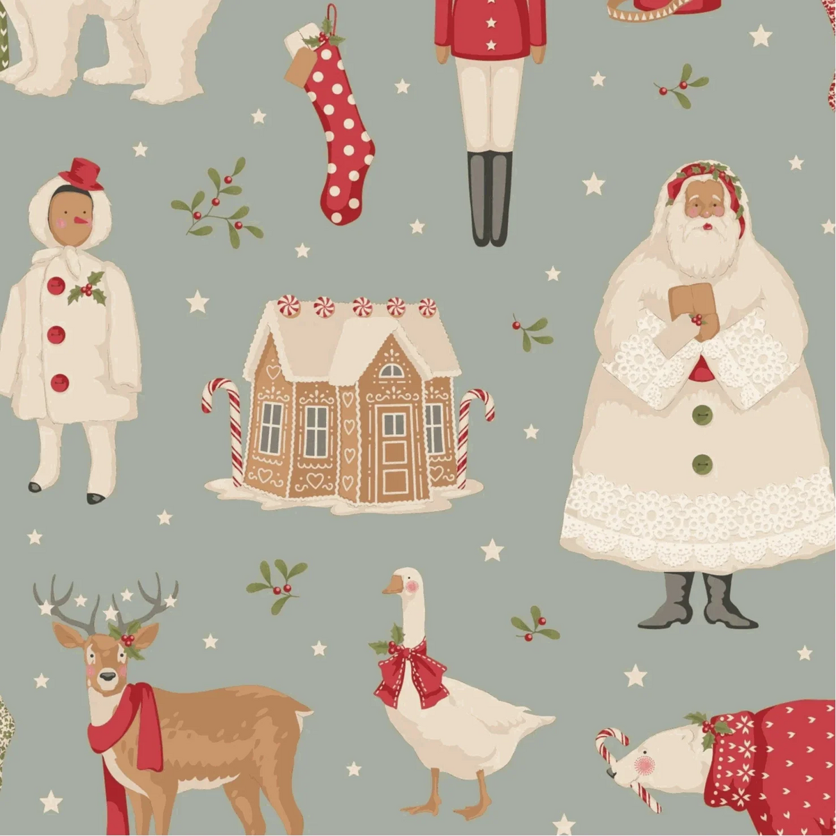 *Pre-Order* Merry Little Christmas Winterfriends Duckegg TIL100630 from TILDA by the yard PREORDER — Expected availability: July 2027.