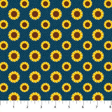 Patrick Lose, Shades of Autumn Navy Sunflowers