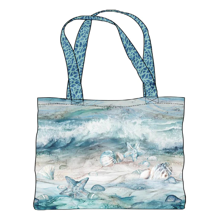 NortNorthcott - Sea Breeze - Deborah Edwards & Melanie Samra - Canvas Tote Bag 24" x 43" - Panel