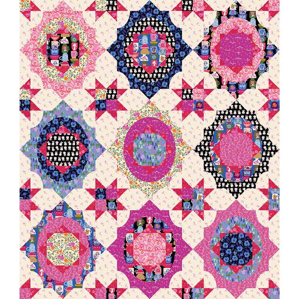 Pre Order Cameos Quilt - Hello Alice - Sarah Watts - Moda - Kit Pre Order, Ships October 2025