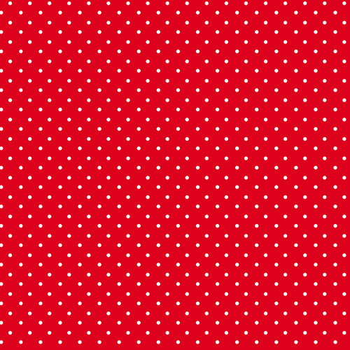 Red & White Pricilla's Polka Dots by the yard