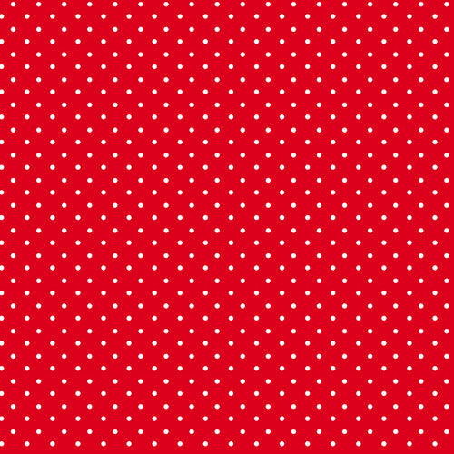 Red & White Pricilla's Polka Dots by the yard