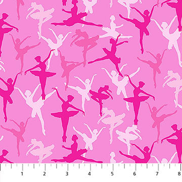 At the Ballet, Perseverance Pink by the yard from Northcott