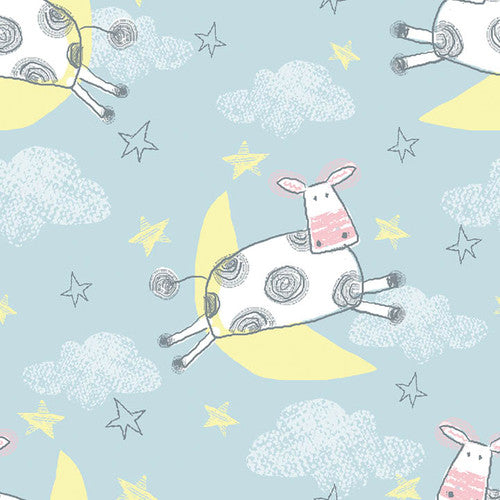 Cow Jumps Over the Moon, Flannel by the yard, A E Nathan