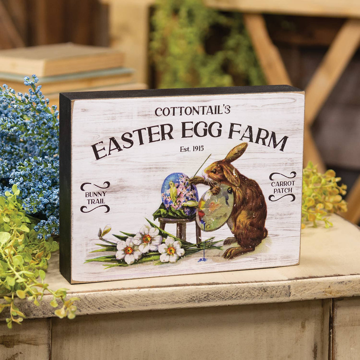 Cottontail's Easter Egg Farm Box Sign