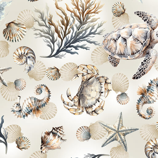 Coastal Escape from Benartex, Marine Life Neutral by the yard