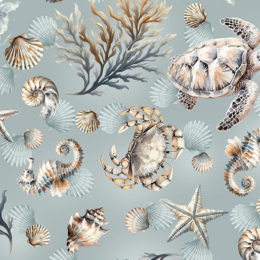 Coastal Escape from Benartex, Marine Life Ocean by the yard