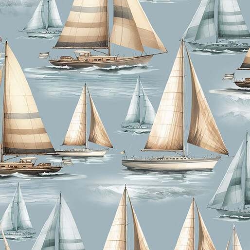 Coastal Escape from Benartex, Set Sail Ocean by the yard