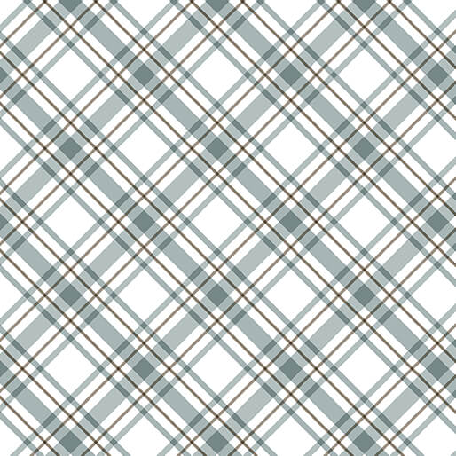 Coastal Escape from Benartex, Maritime Plaid Sage by the yard