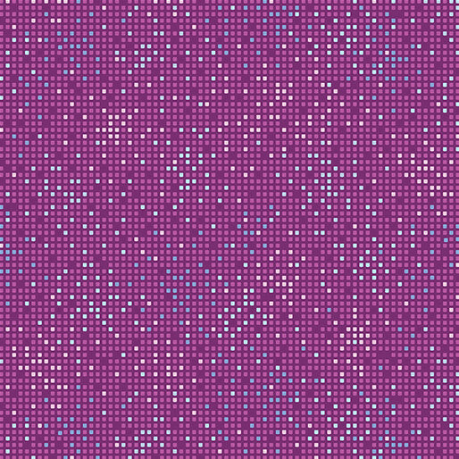 Cityscape City Lights Plum by Amanda Murphy, by the yard