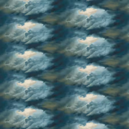 Blue Stormy Sky 8 Inch repeat by the yard from Henry Glass