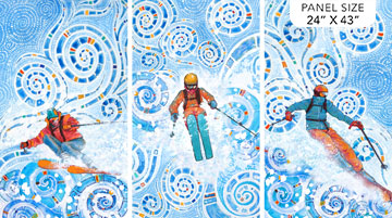 Freestyle Ski panel by Northcott-