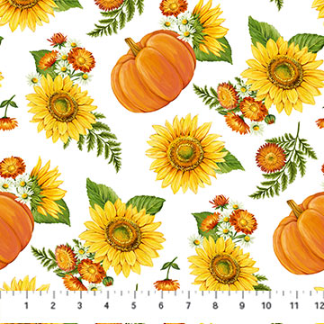 Sunshine Harvest by Northcott, Pumpkin splash-