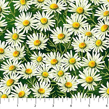 Sunshine Harvest by Northcott, White Multi Flower-