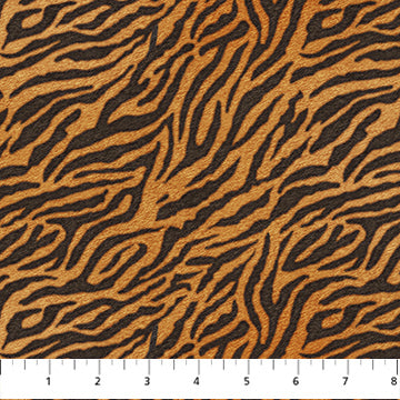 Jungle Queen by Northcott, Brown Tiger Stripe