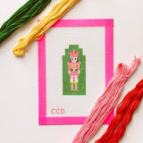 Hand Painted Nutcracker 3” Needepoint Canvas 13 Mesh Christmas Needlepoint Canvas Nutcracker Hand Painted