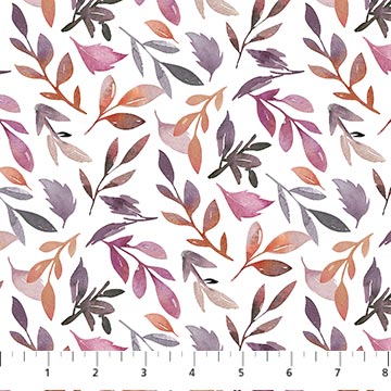 Northcott Vivian Small Leaf Multi, by the yard