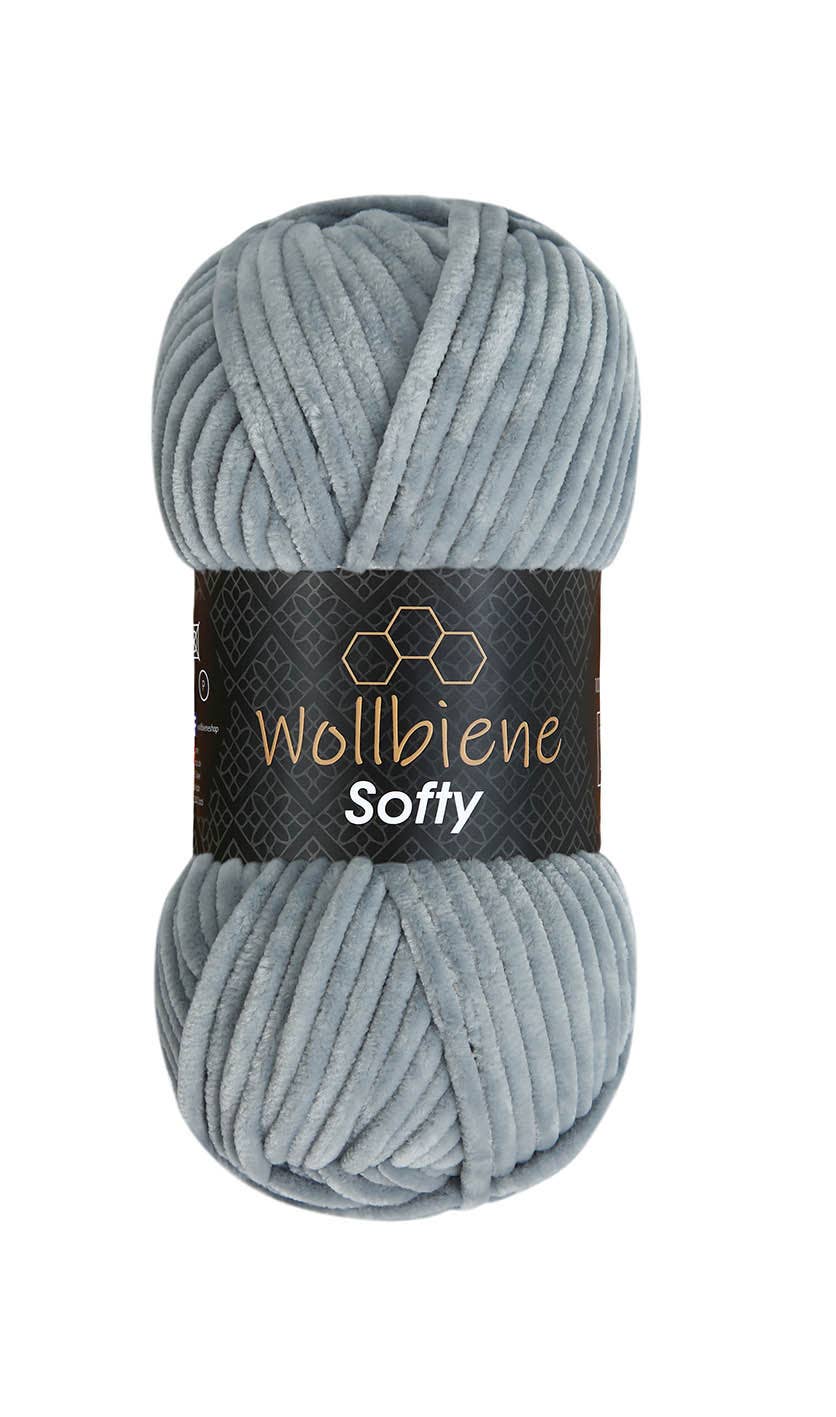 Wool bee softy chenille wool 100gr super bulky knitting: Turquoise 07