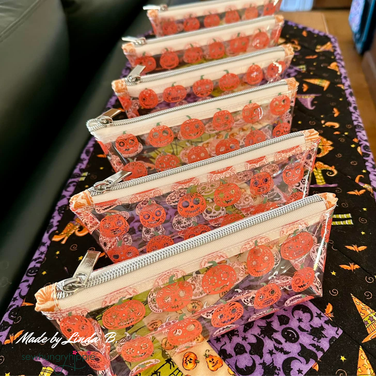 Jack-O-Lantern Clear TPU Vinyl Fabric for Bag Making