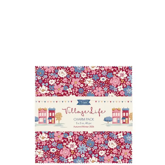 Pre Order Village Life Charm Pack Tilda for Tilda Fabrics Fulfilled October 2026