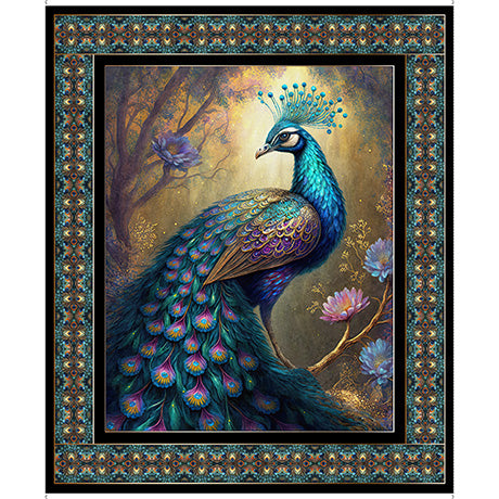 RESPLENDENT PEACOCK PANEL