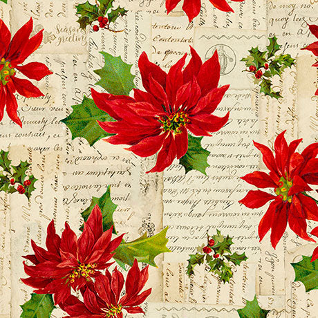 POINSETTIA GREETINGS  POINSETTIA TOSS by the yard