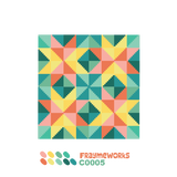 Star Quilt Block 4x4" Needlepoint Canvas