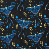 Luna Moth Printed Vinyl Fabric 18x54 for Bag Making