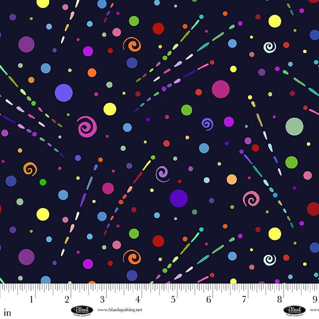 4148-99 Black || Metro Mirage from Blank Quilting by the yard