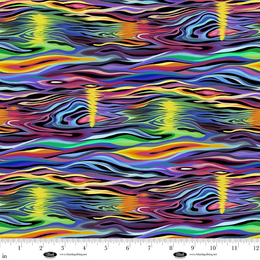 4149-44 Yellow || Metro Mirage from Blank Quilting by the yard
